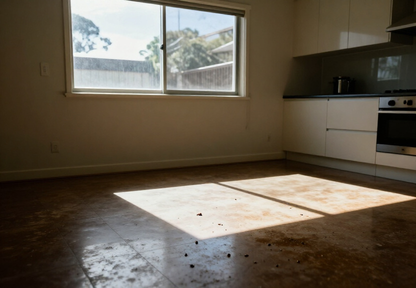 Ant infestation in a Haymarket kitchen before treatment